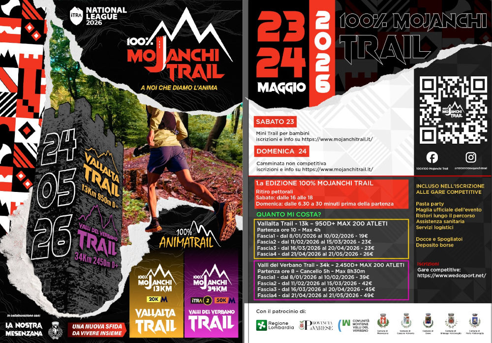 Locandina 100% Mojanchi Trail 2026 (immagine completa)